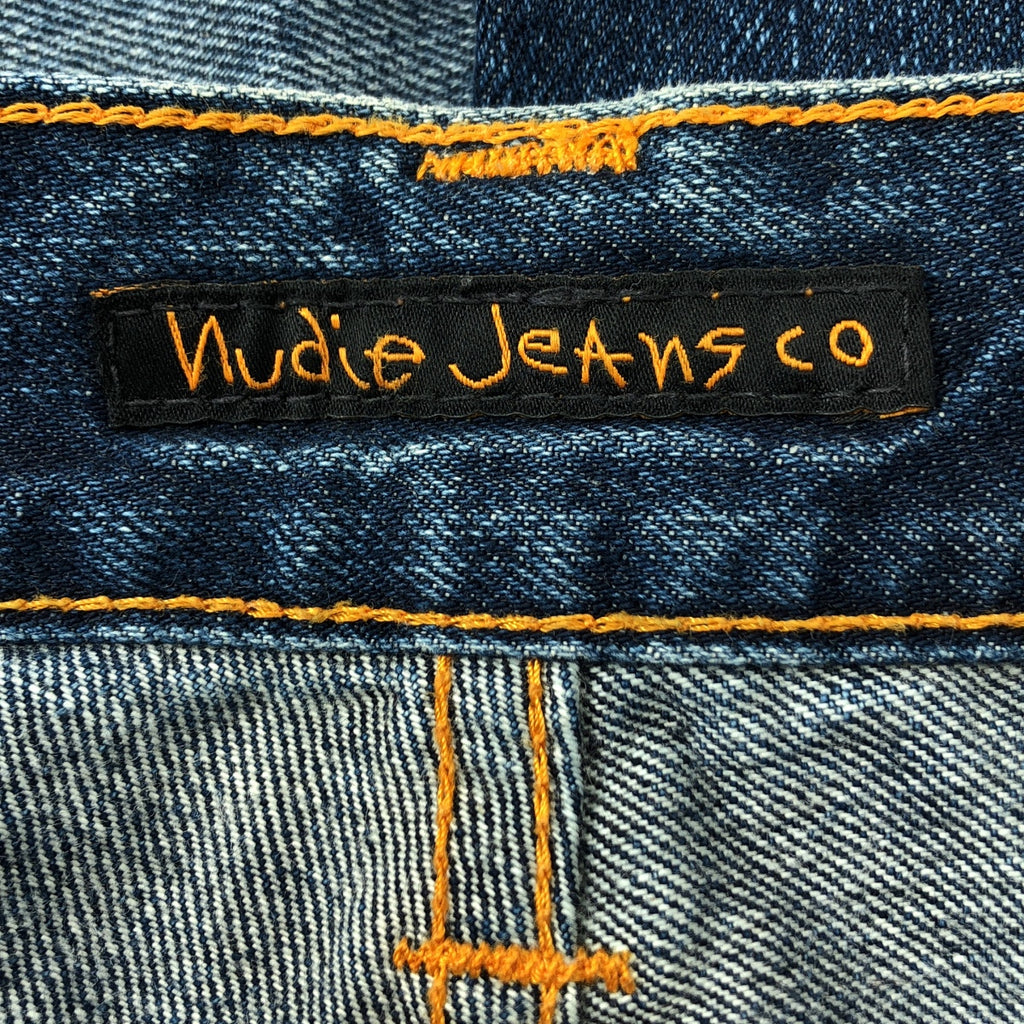 Nudie Jeans | 皮革貼片牛仔褲 | 30碼 | 靛藍 | 男款