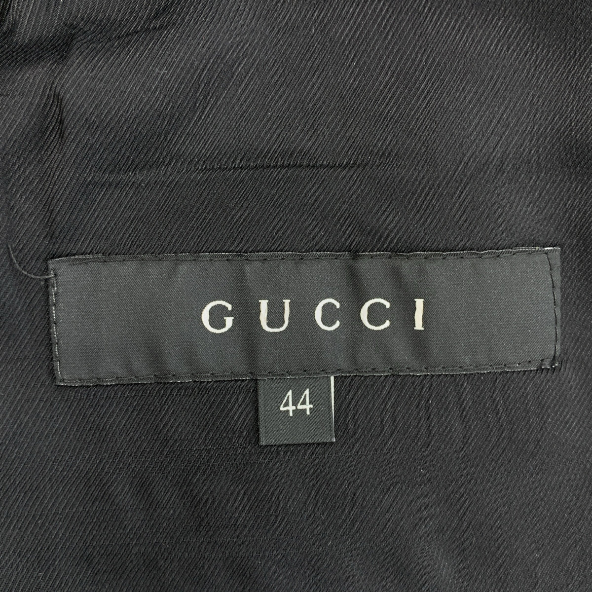 GUCCI / 구찌 | 인터로킹 GG 로고 엠브로이드 2B 테일러드 재킷 / 총 안감 | 44 | 블랙 | 여성