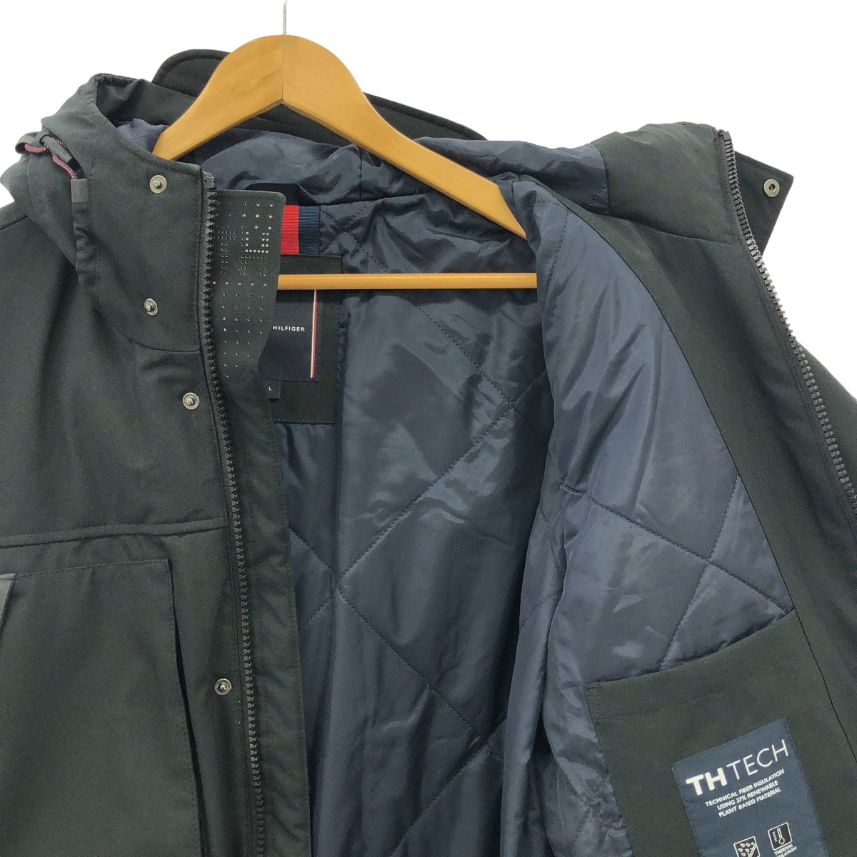 TOMMY HILFIGER | TH TECH Padded Military Jacket | 1 | Black | Men's