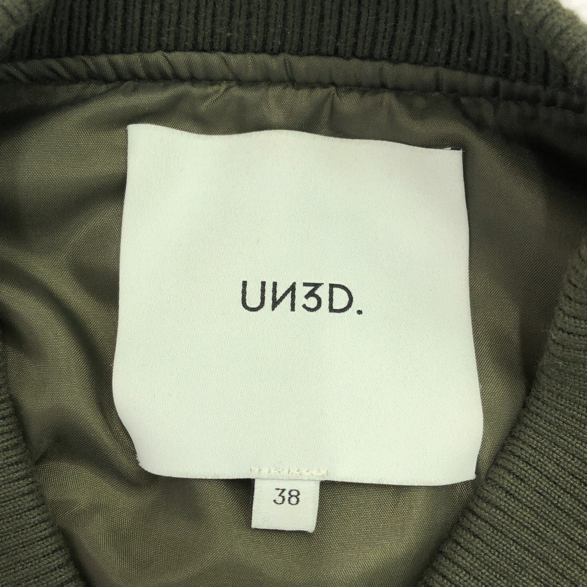 UN3D / Unsreed | PEPLUM DOCKING MA-1 Jacket | 38 | Khaki/Navy | Women's