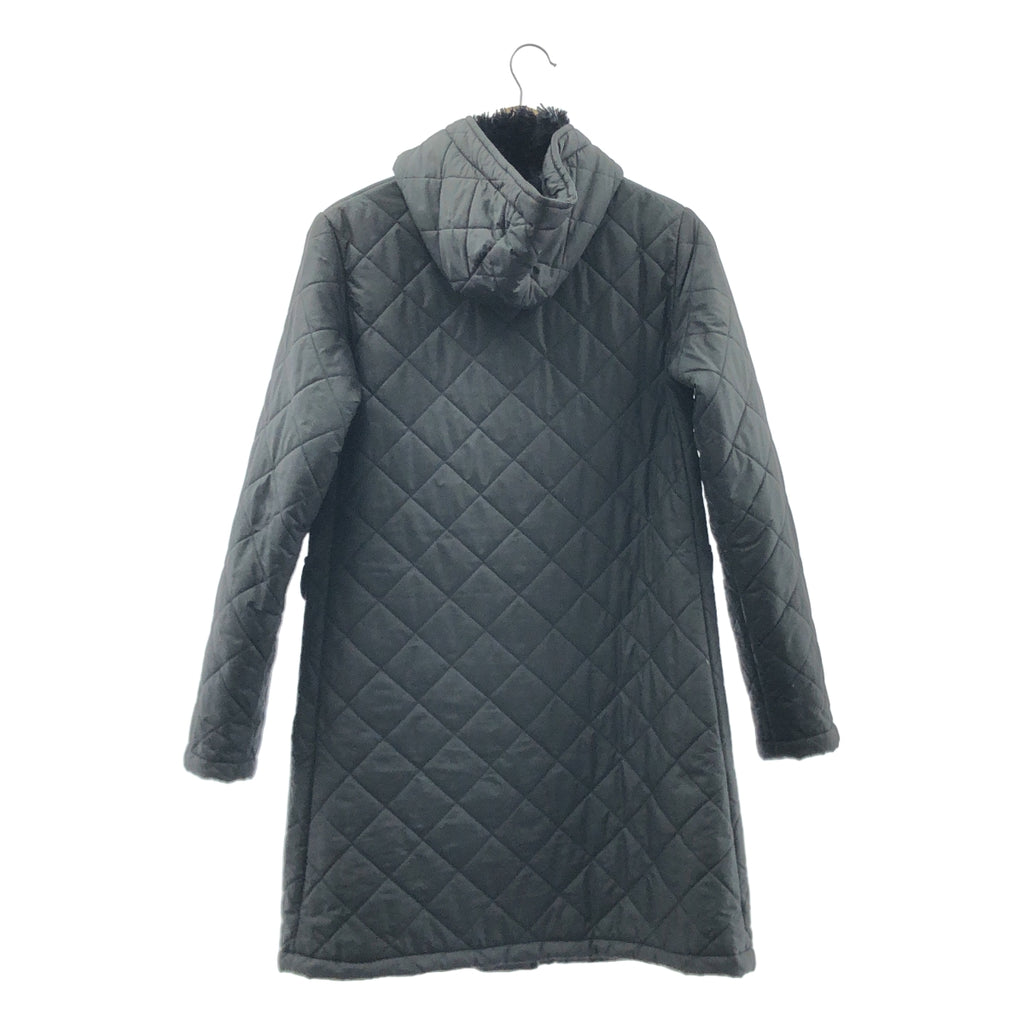 MACKINTOSH / マッキントッシュ | SCOTLAND フード ファー キルティングコート | 36 | ブラック | レディース