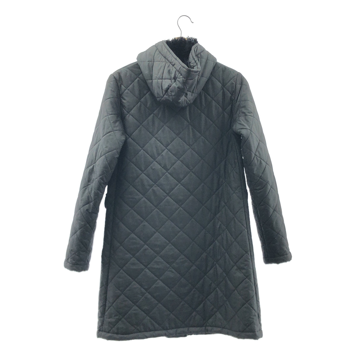 MACKINTOSH / 매킨토시 | SCOTLAND 푸드 퍼 퀼팅 코트 | 36 | 블랙 | 여성