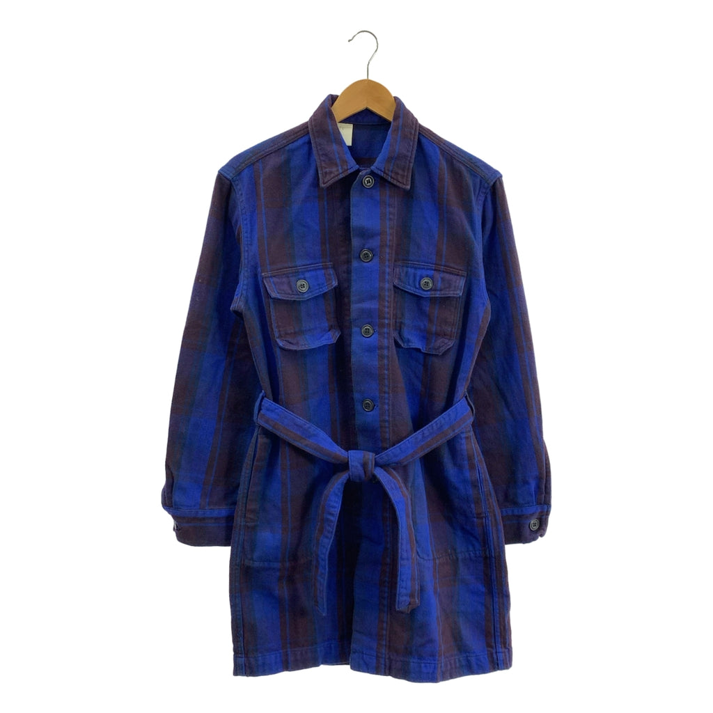 N.HOOLYWOOD / 엔 할리우드 | 코튼 체크 넬 셔츠 코트 | 36 |