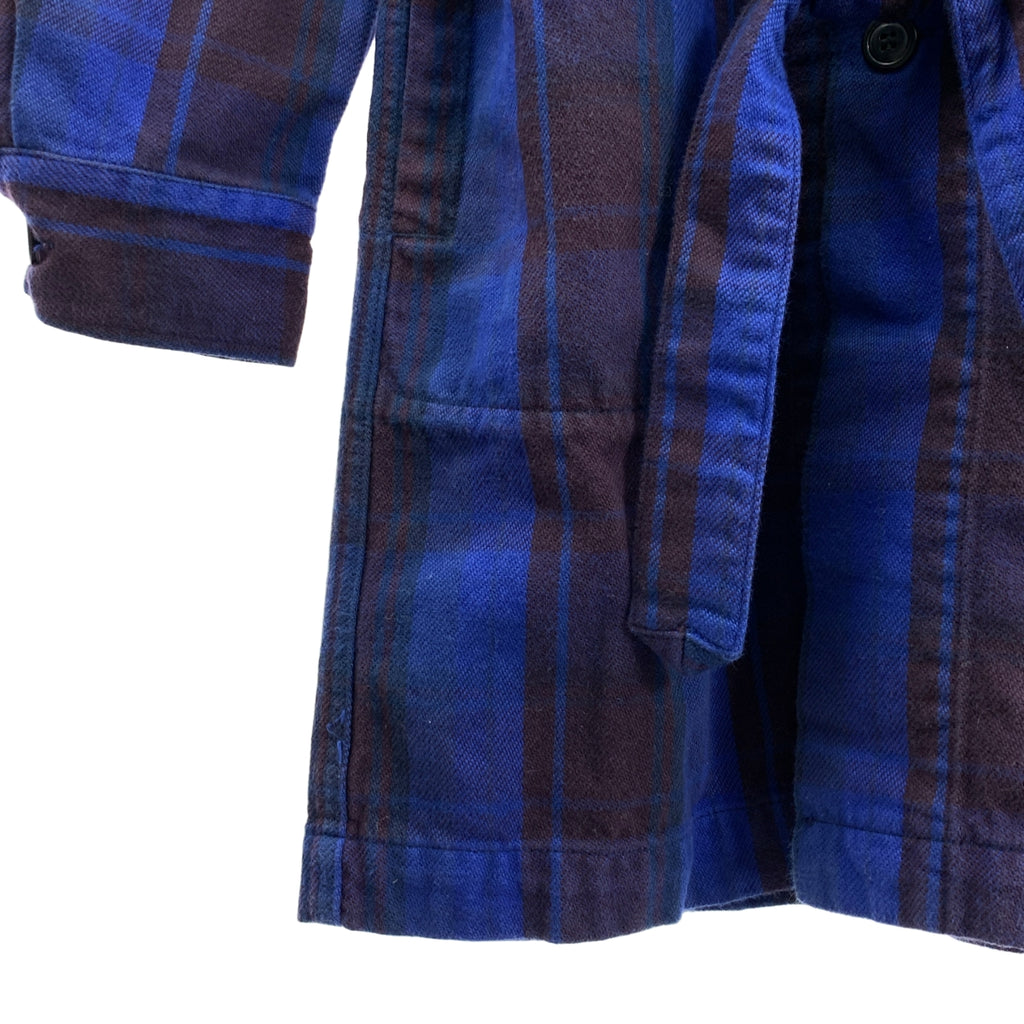 N.HOOLYWOOD / 엔 할리우드 | 코튼 체크 넬 셔츠 코트 | 36 |