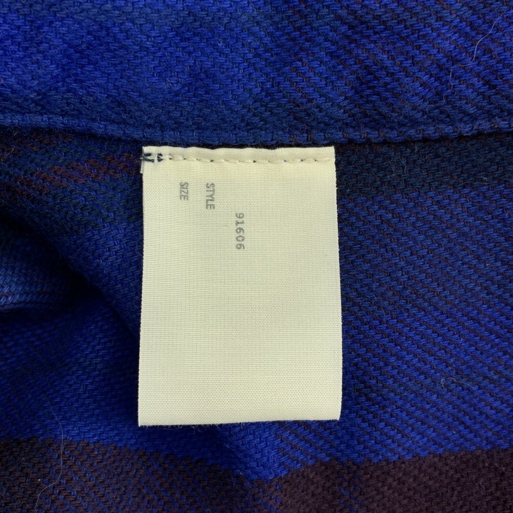 N.HOOLYWOOD / 엔 할리우드 | 코튼 체크 넬 셔츠 코트 | 36 |