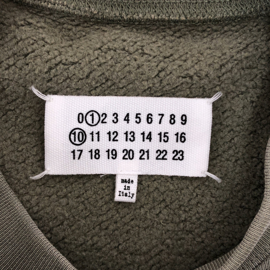 Maison Margiela / メゾンマルジェラ | 2023AW | Memory Of / ダメージ加工 カットオフ ロゴ クロップド スウェット | M | レディース