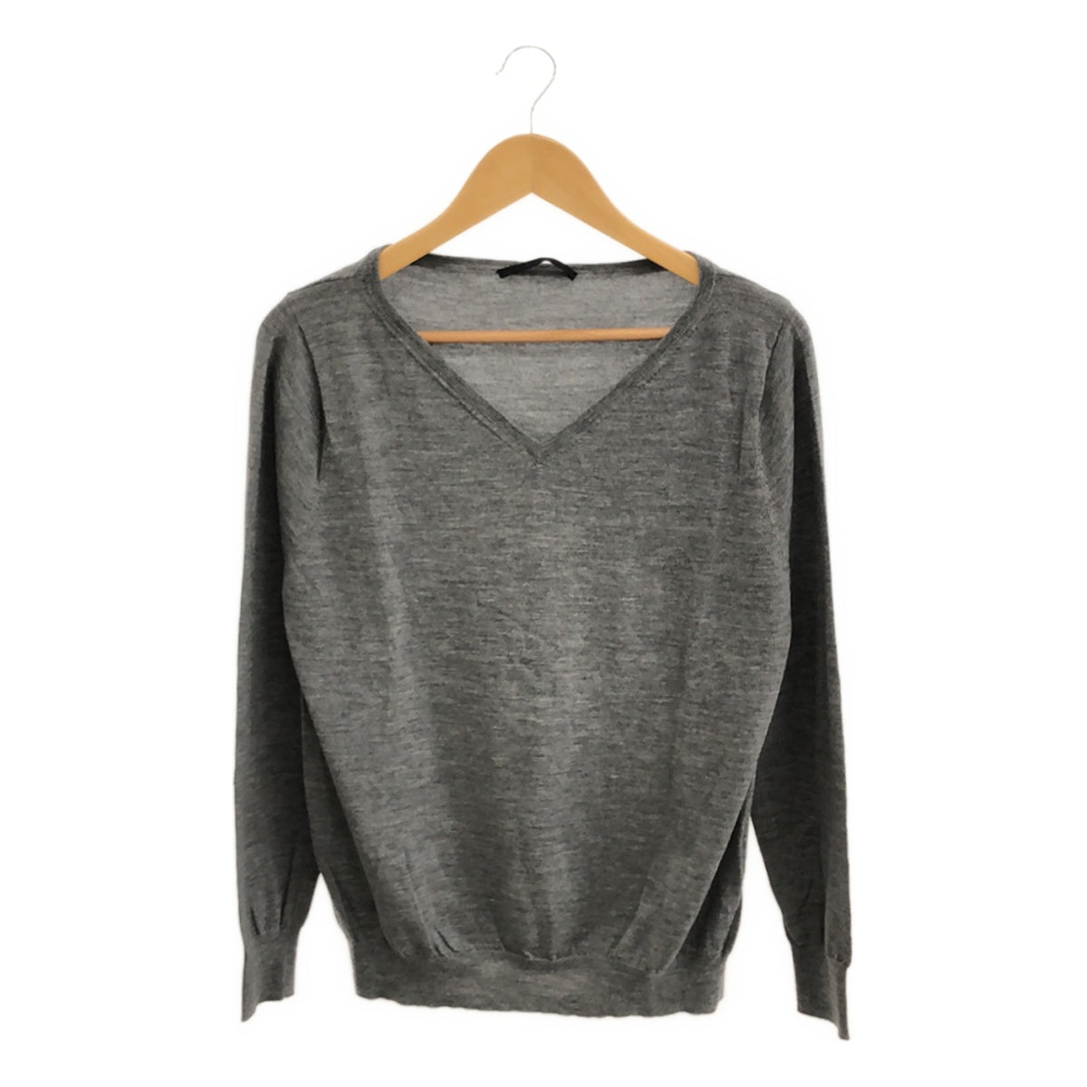 AP STUDIO | Wide V-neck pullover | F | Gray | Women's