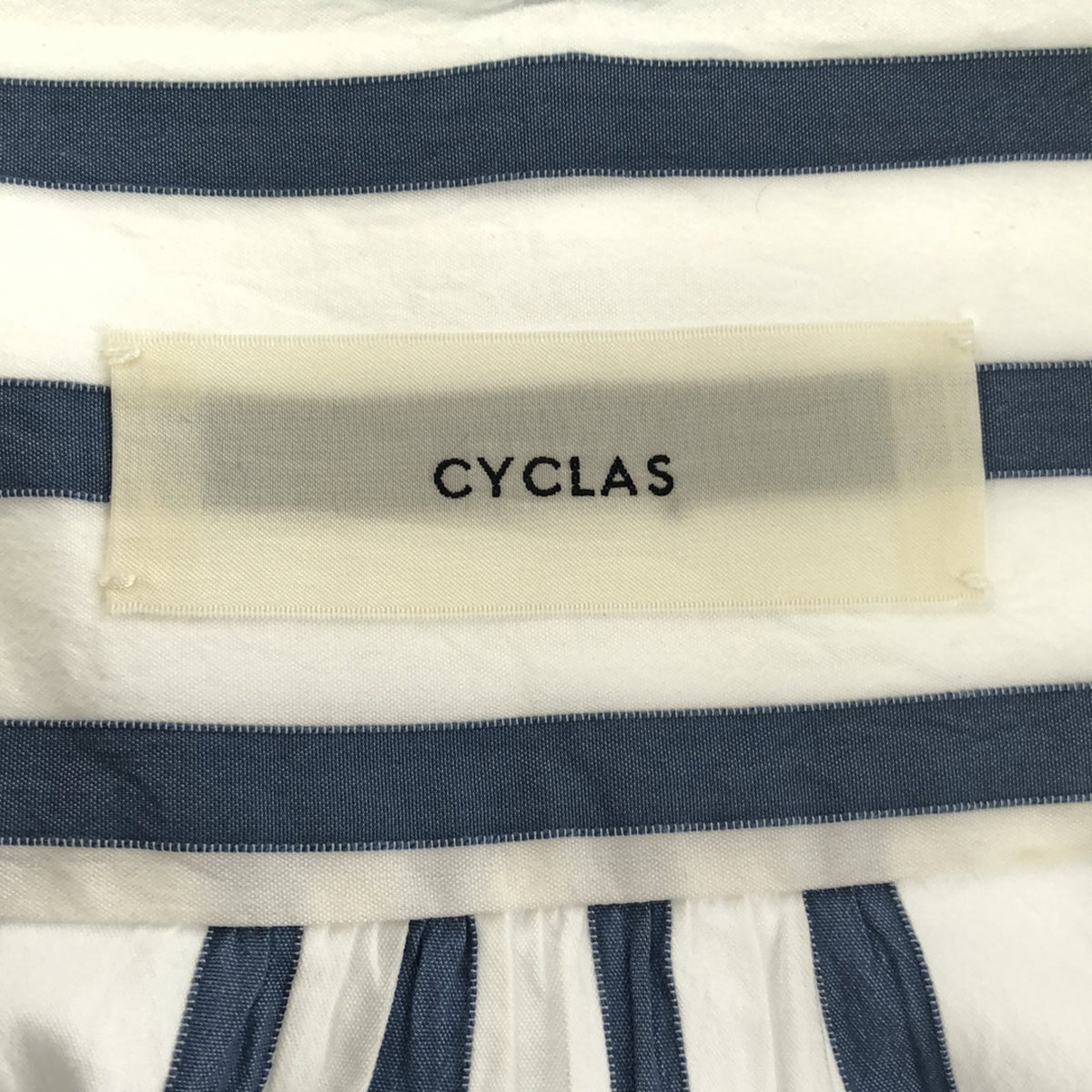 CYCLAS / シクラス | コットンシルク ストライプシャツ | 34