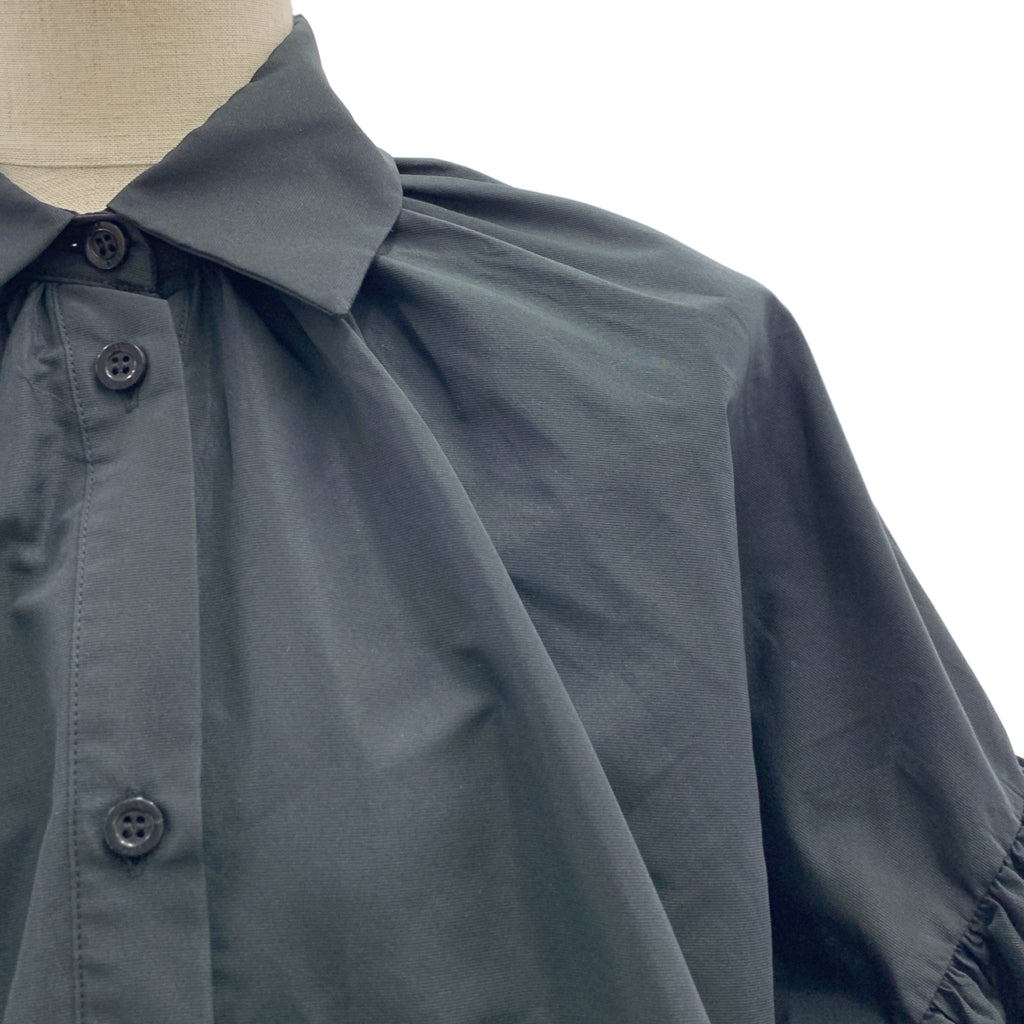 Deuxieme Classe / ドゥーズィエムクラス | 2023AW | × MSGM BLOUSE / ドローストリング ロゴボタン ボリュームスリーブ シャツ ブラウス | 40 | レディース