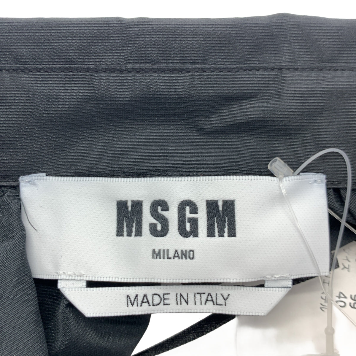Deuxieme Classe / ドゥーズィエムクラス | 2023AW | × MSGM BLOUSE / ドローストリング ロゴボタン ボリュームスリーブ シャツ ブラウス | 40 | レディース