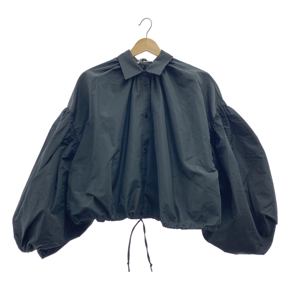 Deuxieme Classe / ドゥーズィエムクラス | 2023AW | × MSGM BLOUSE / ドローストリング ロゴボタン ボリュームスリーブ シャツ ブラウス | 40 | レディース