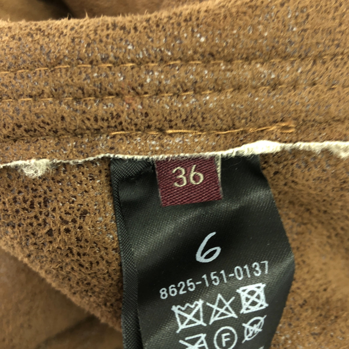 6(ROKU) / ロク | FAKE MOUTON B3 ブルゾン | 36 | ベージュ×ブラウン | レディース