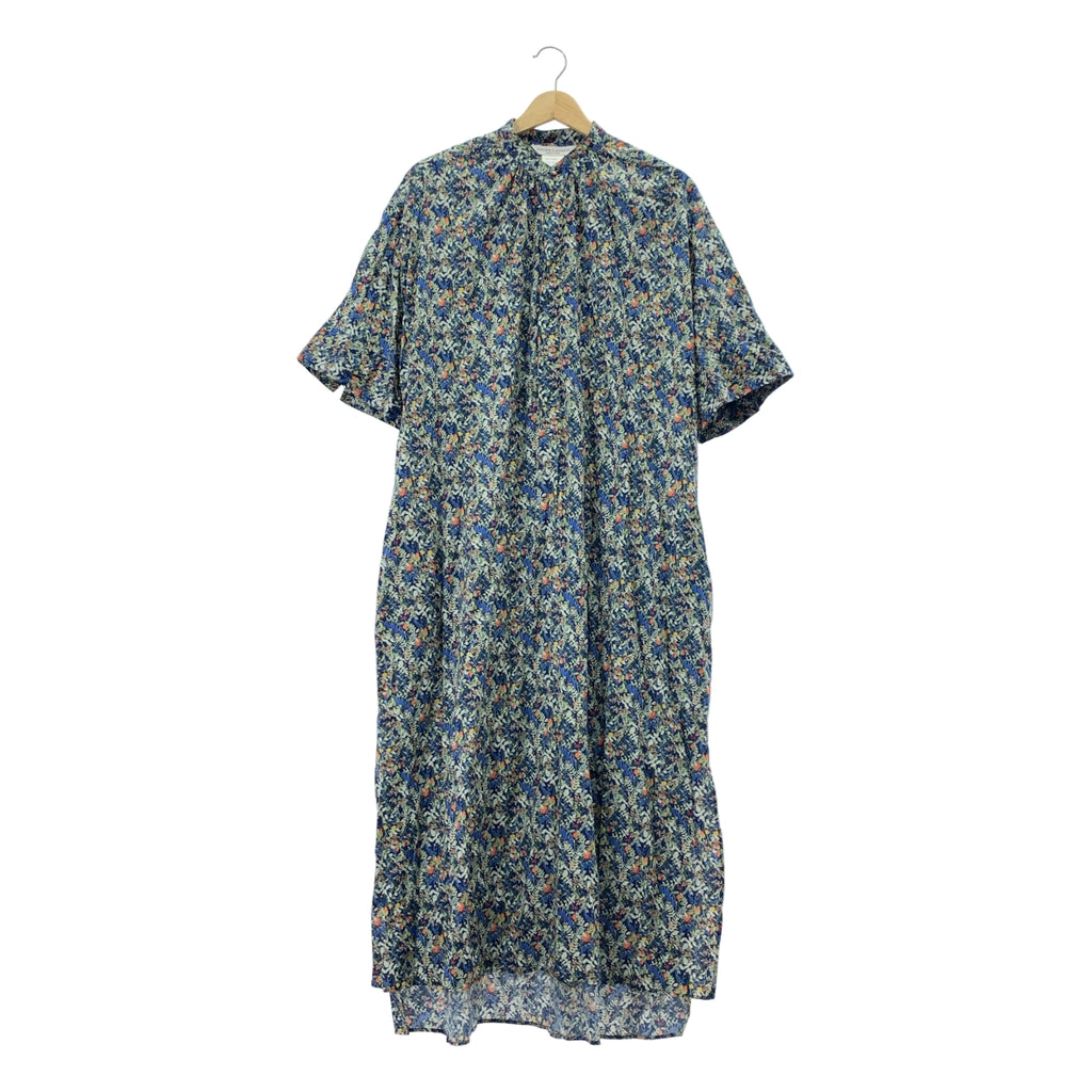 UNION LAUNCH / 유니온 런치 | × Ron Herman / 론하만 별주 리버티 프린트 플라워 밴드 칼라 반소매 셔츠 원피스 | F |