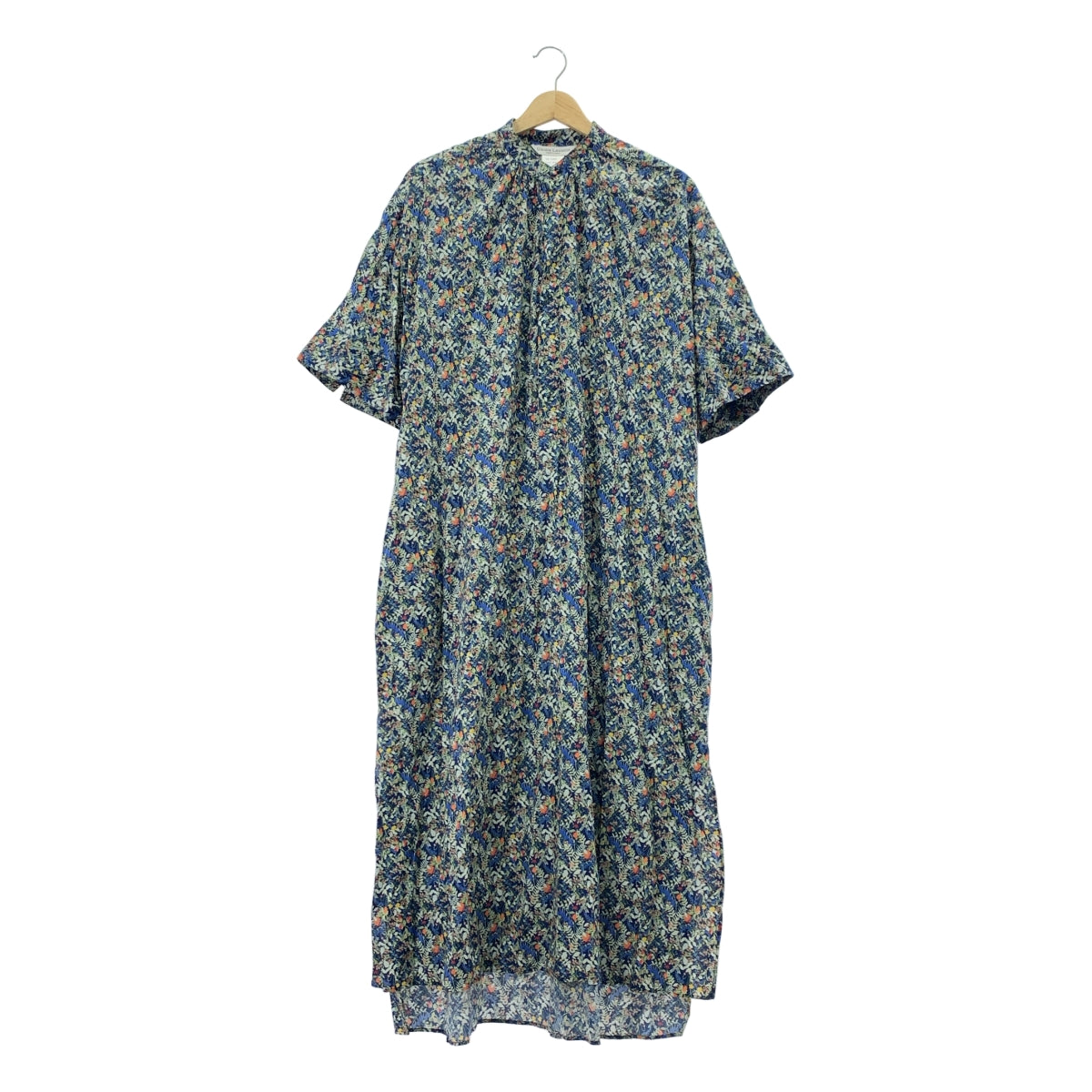 UNION LAUNCH / 유니온 런치 | × Ron Herman / 론하만 별주 리버티 프린트 플라워 밴드 칼라 반소매 셔츠 원피스 | F |