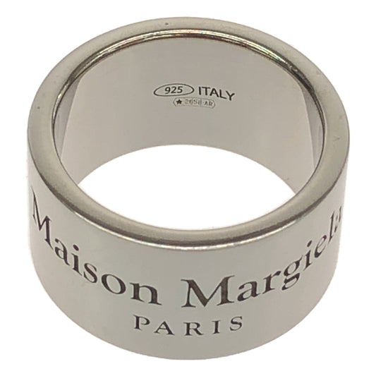 [Good Condition] Maison Margiela | 2023SS | Logo Ring / 925 Logo Ring / Unisex | 06 | Silver | Men's