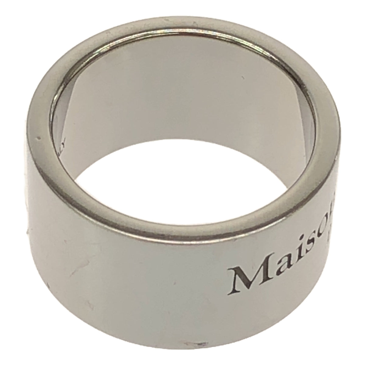 【美品】  Maison Margiela / メゾンマルジェラ | 2023SS | Logo Ring / 925 ロゴ リング / ユニセックス | 06 | シルバー | メンズ