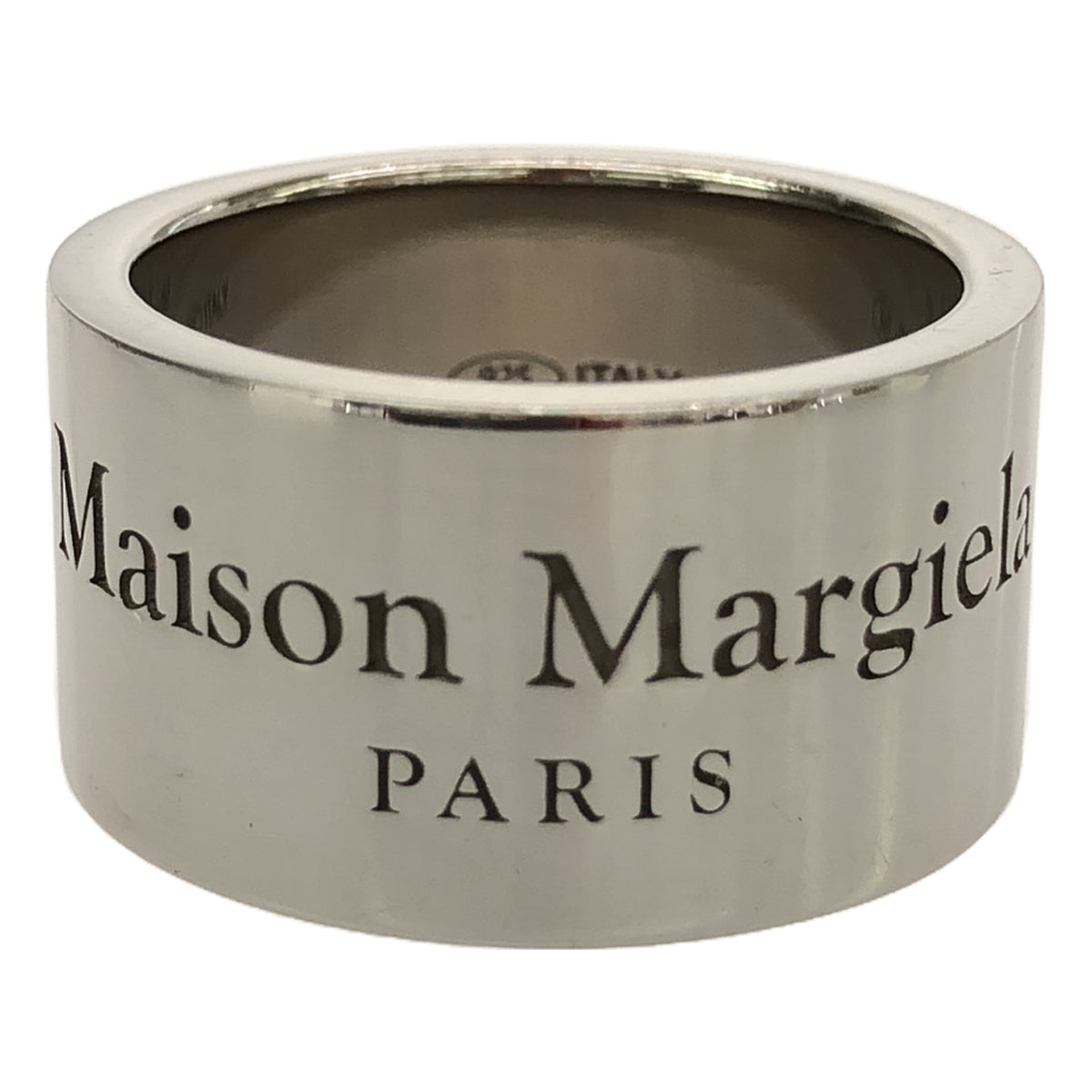 【美品】  Maison Margiela / メゾンマルジェラ | 2023SS | Logo Ring / 925 ロゴ リング / ユニセックス | 06 | シルバー | メンズ