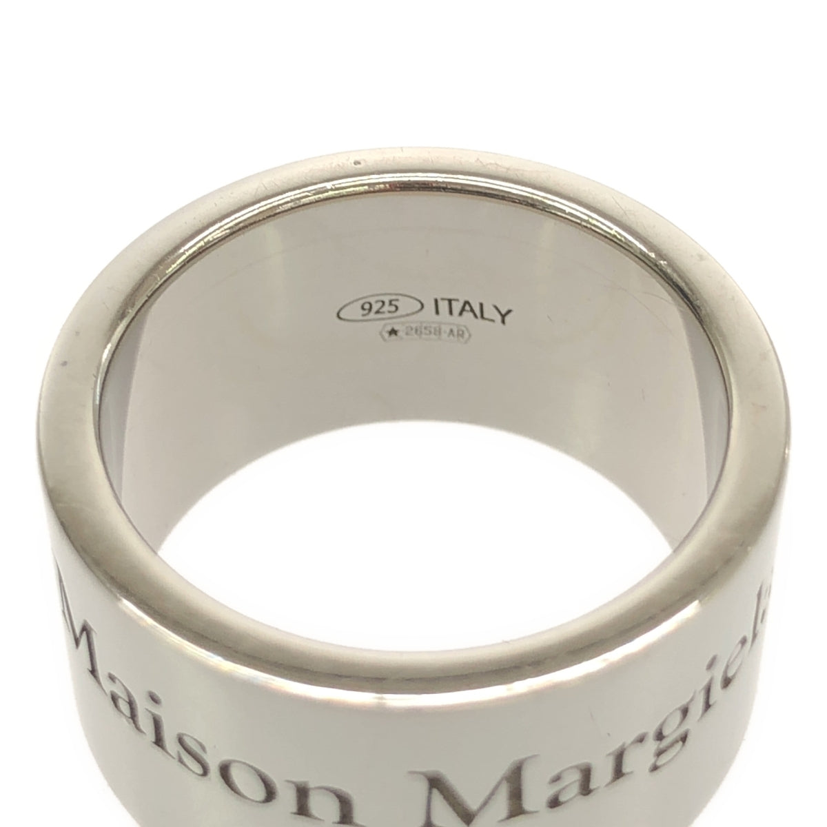 【美品】  Maison Margiela / メゾンマルジェラ | 2023SS | Logo Ring / 925 ロゴ リング / ユニセックス | 06 | シルバー | メンズ