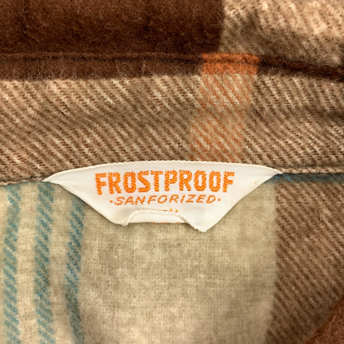 VINTAGE / 빈티지 헌 옷 | 1970s FROSTPROOF 체크넬 셔츠 | 16 1/2 | 남성