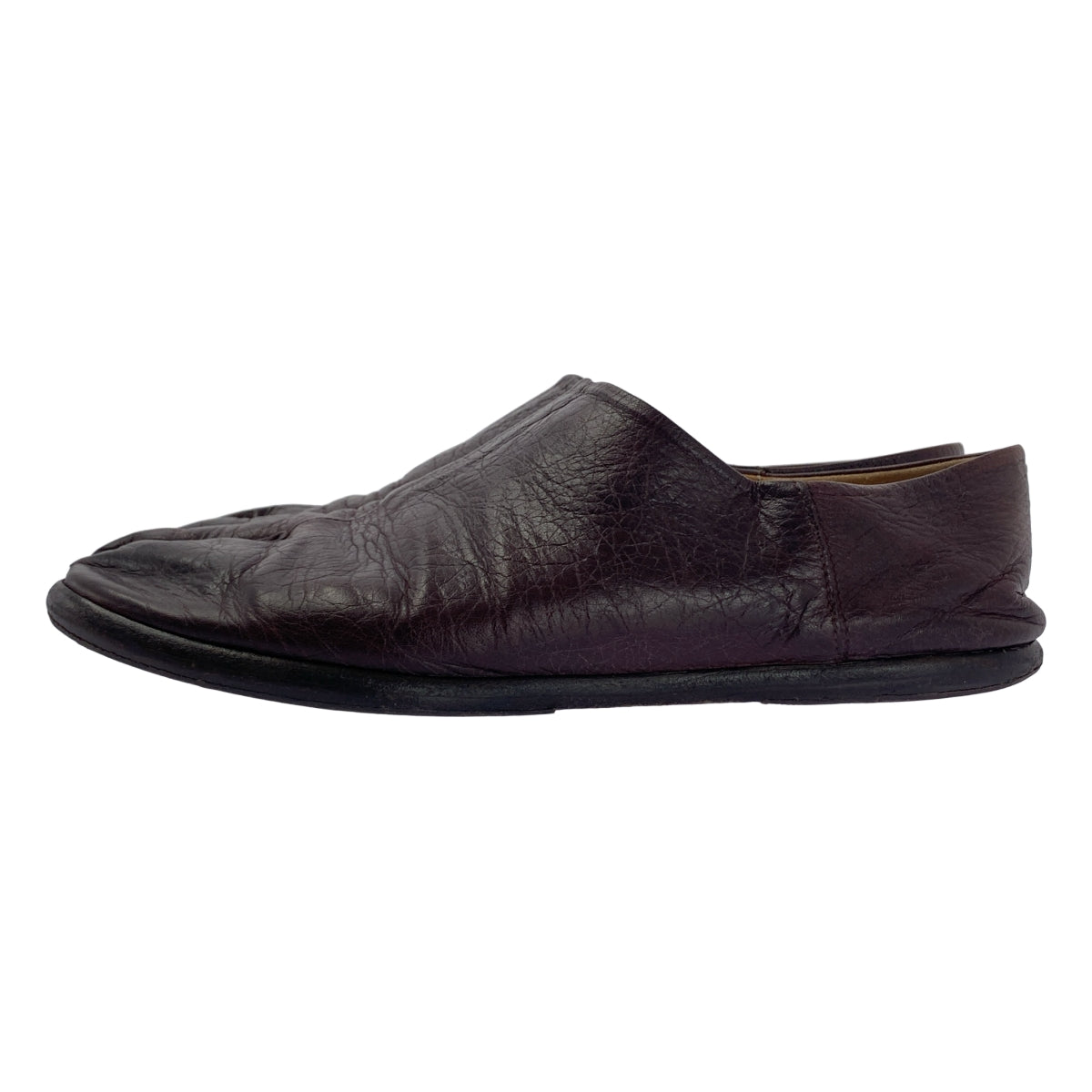 Maison Margiela | Tabi 一腳蹬皮鞋 | 尺寸 39 | 棕色 | 男款