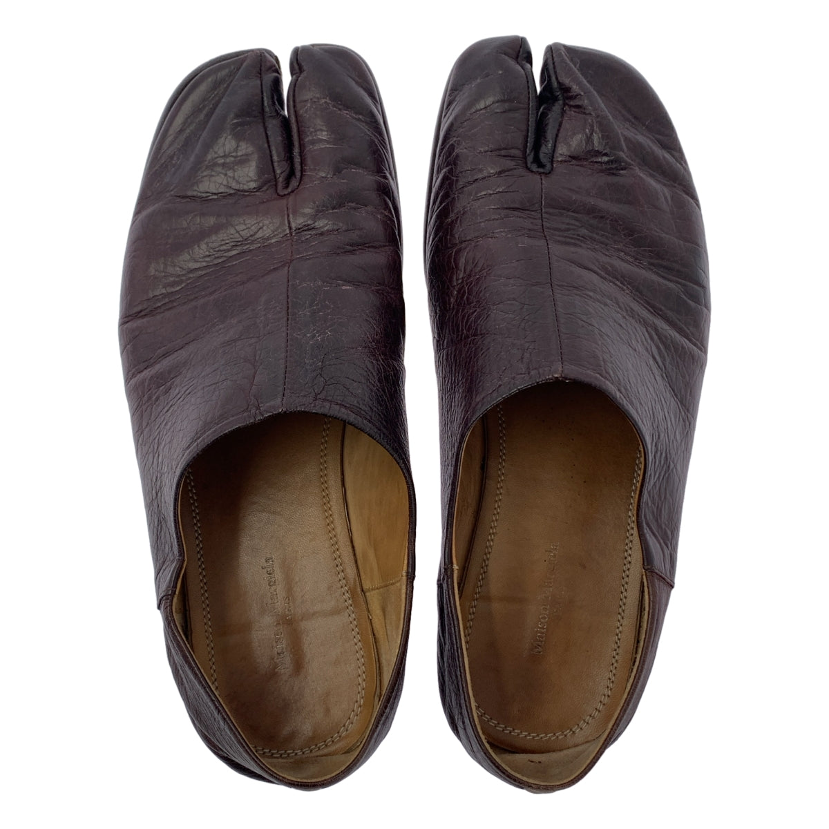 Maison Margiela | Tabi 一腳蹬皮鞋 | 尺寸 39 | 棕色 | 男款