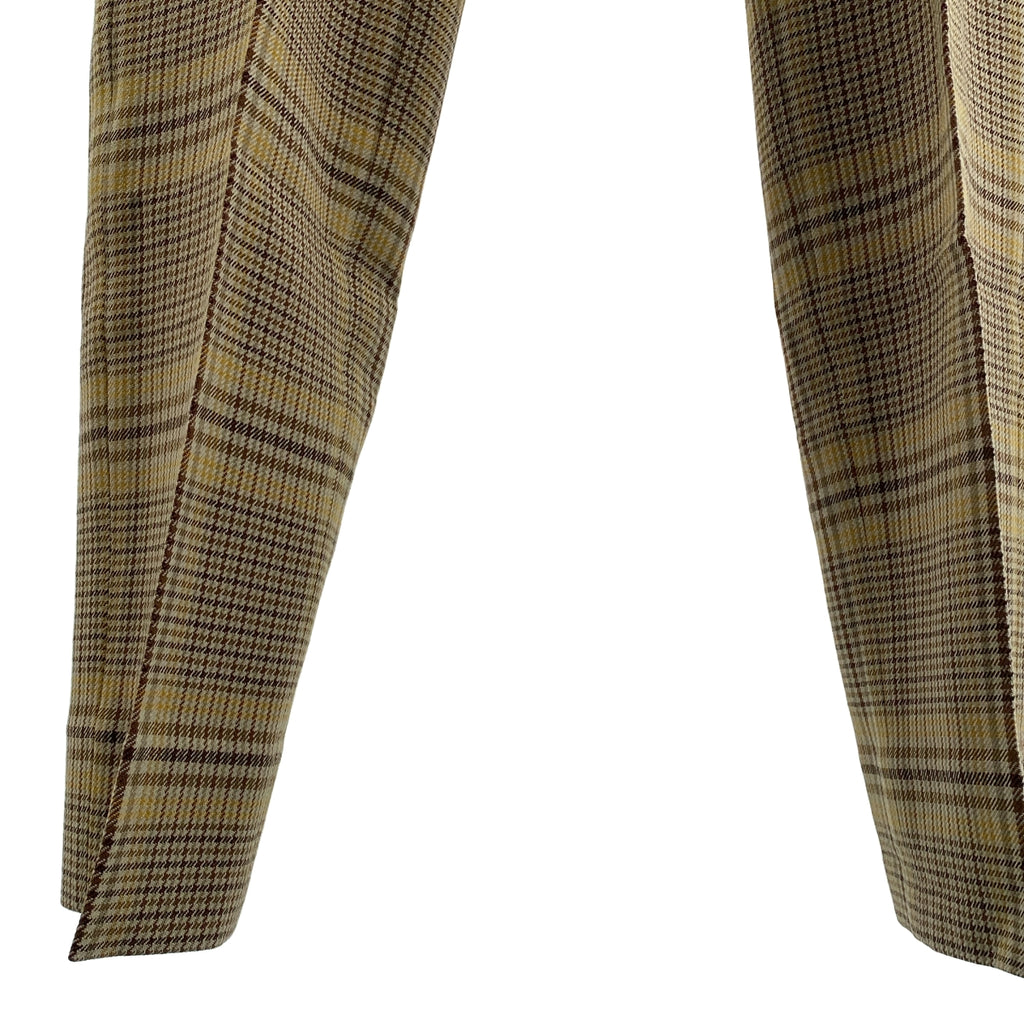 AURALEE / オーラリー | WOOL SERGE CHECK NARROW SLACKS / チェック スラックス パンツ | 5 | メンズ