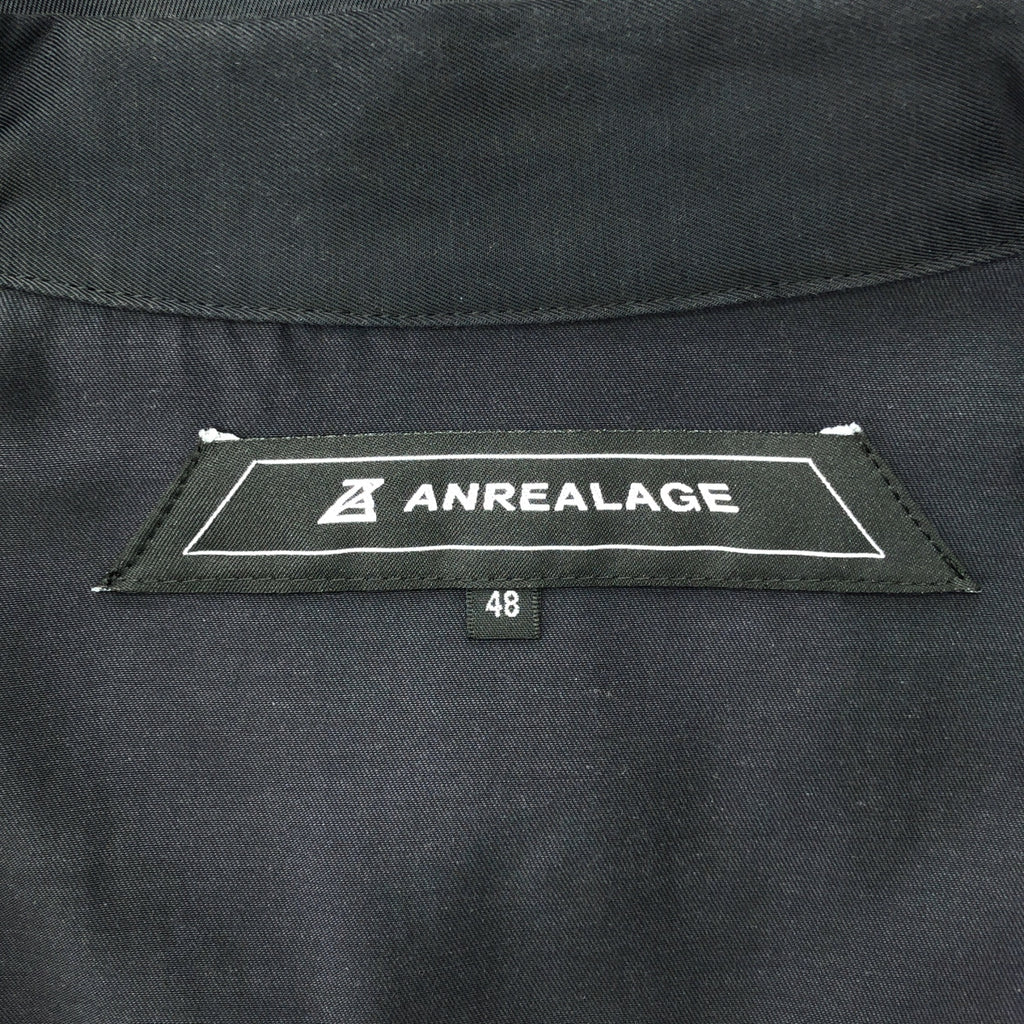 ANREALAGE | 老鷹刺繡人造絲棉開領襯衫 | 尺寸 48 | 男款