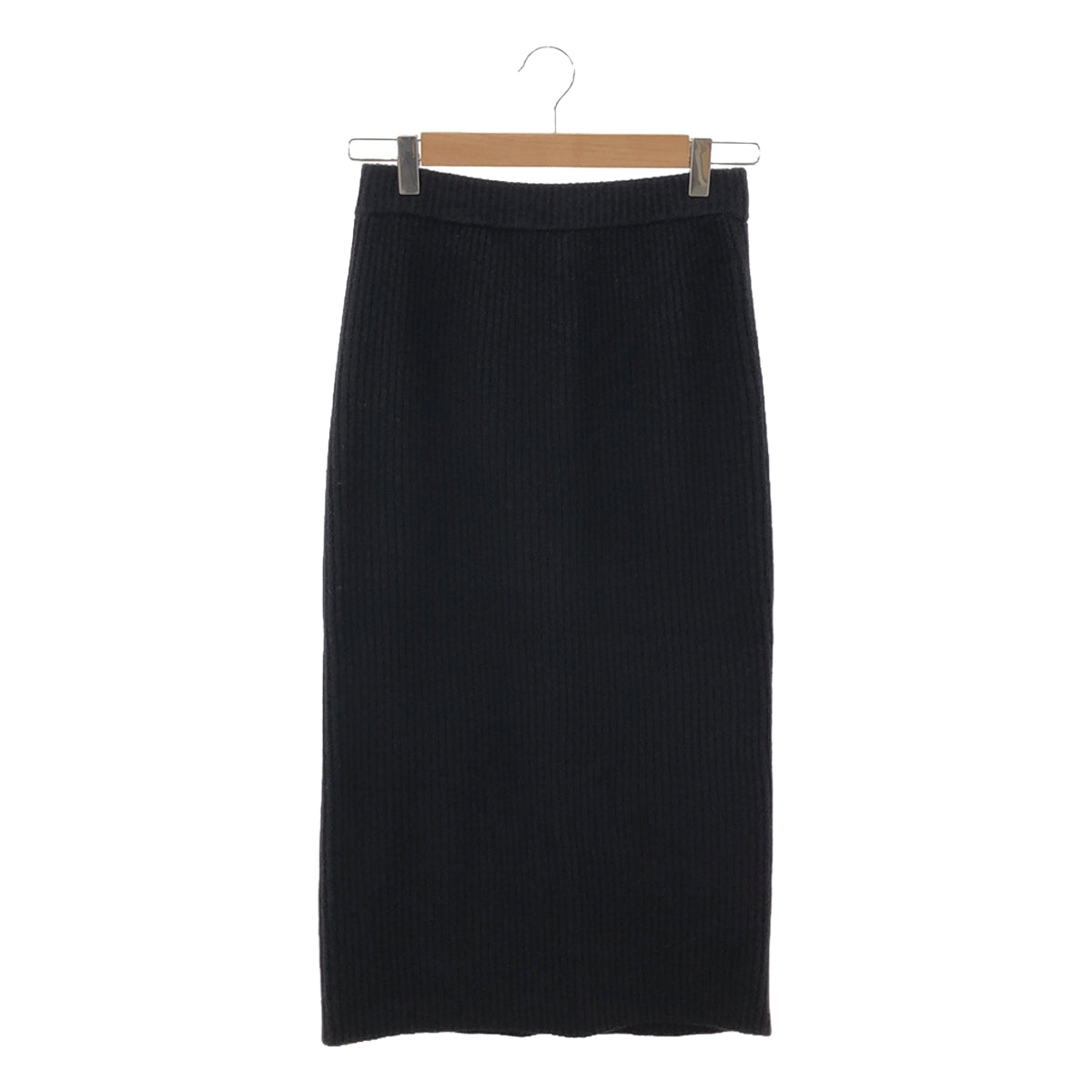 Framework | 2022AW | Ribbed Straight Skirt | 36 | Black | Women's