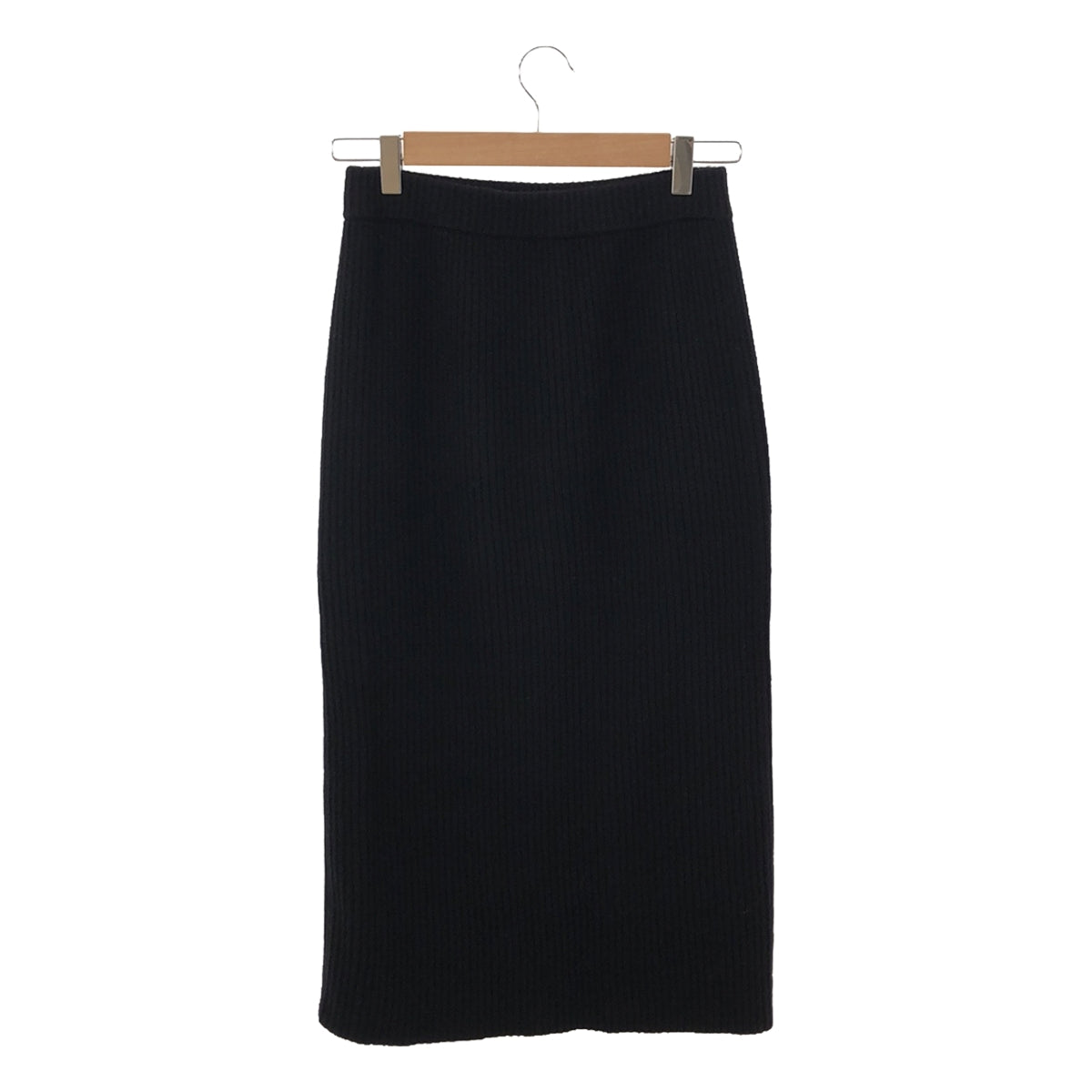 Framework | 2022AW | Ribbed Straight Skirt | 36 | Black | Women's