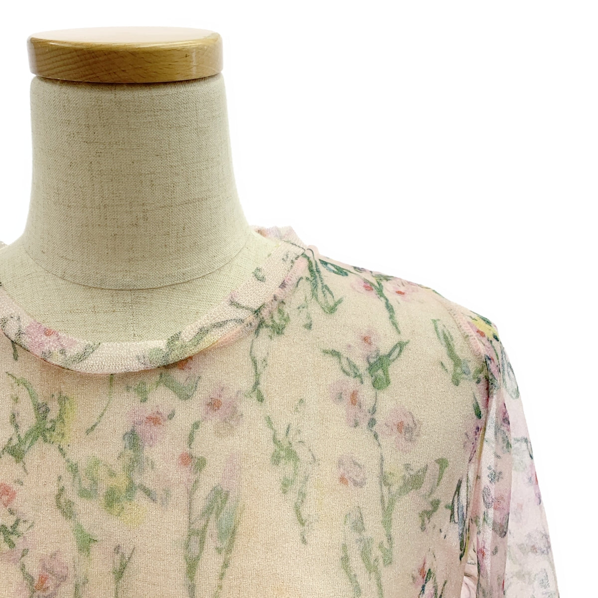 【美品】  ODAKHA / オダカ | 2025SS | 総柄 シアー ブラウス カットソー | 1 | ピンク | レディース