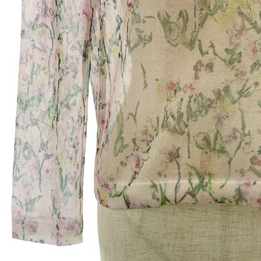 【美品】  ODAKHA / オダカ | 2025SS | 総柄 シアー ブラウス カットソー | 1 | ピンク | レディース