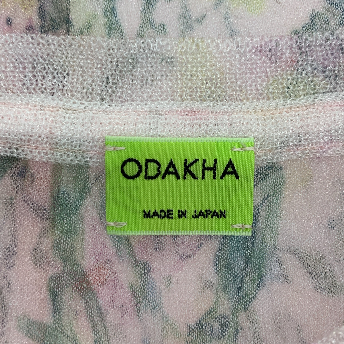 【美品】  ODAKHA / オダカ | 2025SS | 総柄 シアー ブラウス カットソー | 1 | ピンク | レディース