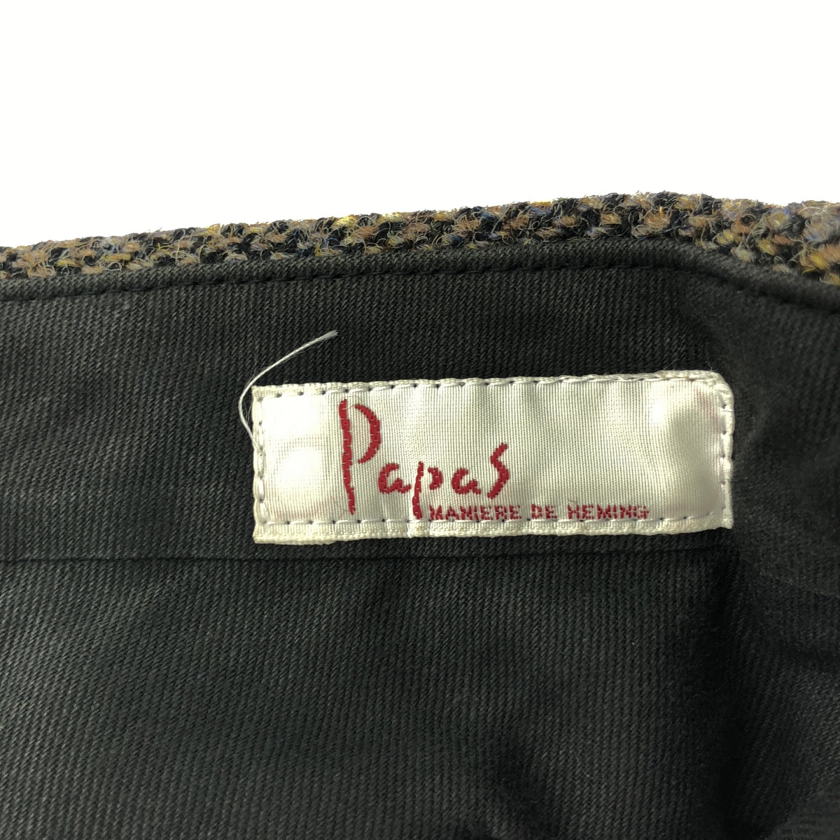 PAPAS / パパス | ×Harris Tweed ハリスツイード ウール 2タック テーパードパンツ | XL | メンズ