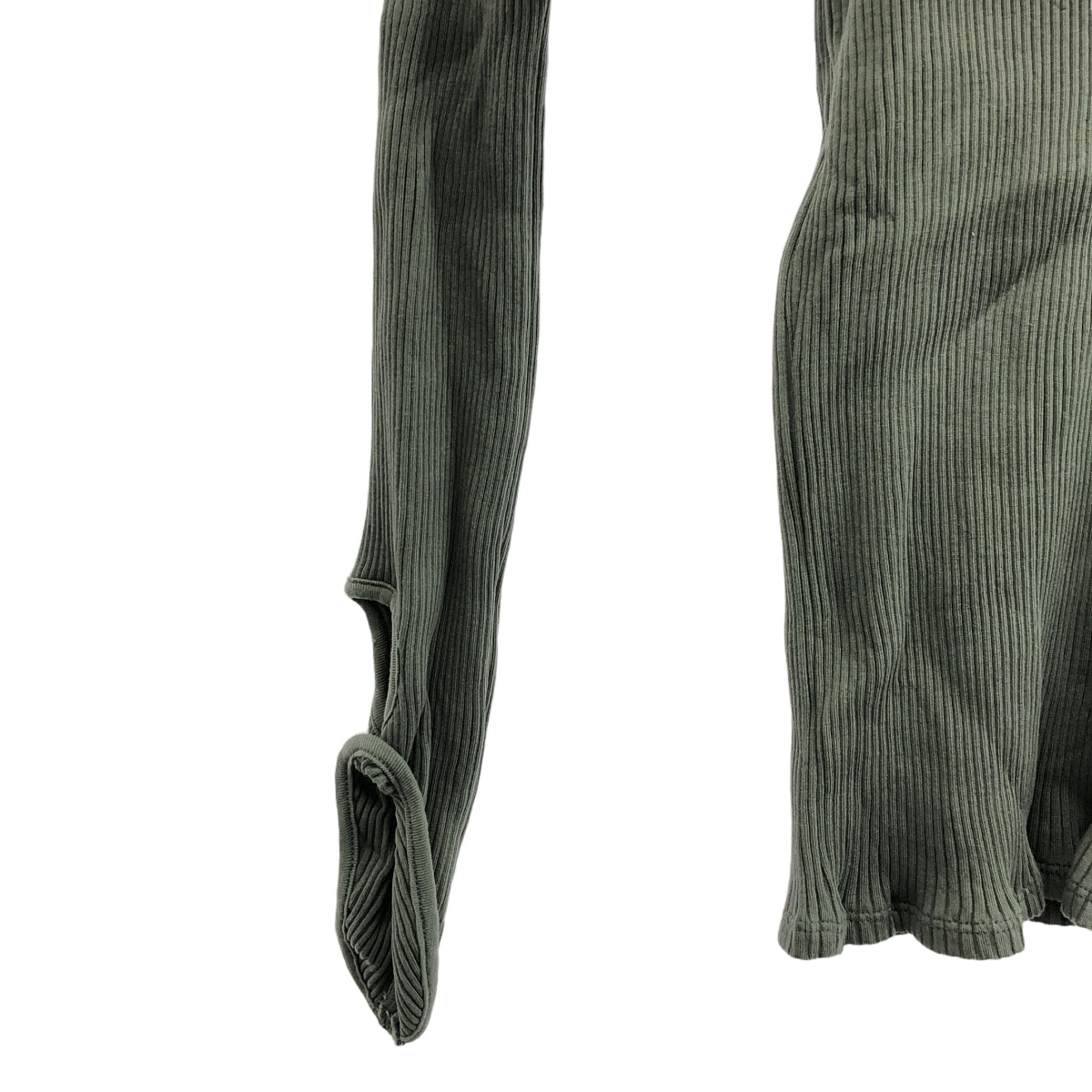 【美品】  BOWTE / バウト | 2023AW | TEREKO LONG SLEEVE テレコ ロングスリーブ プルオーバー カットソー | グリーン | レディース