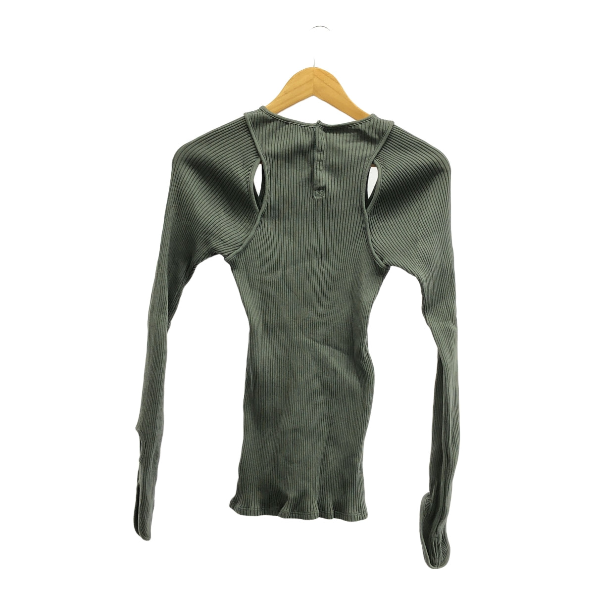 【美品】  BOWTE / バウト | 2023AW | TEREKO LONG SLEEVE テレコ ロングスリーブ プルオーバー カットソー | グリーン | レディース