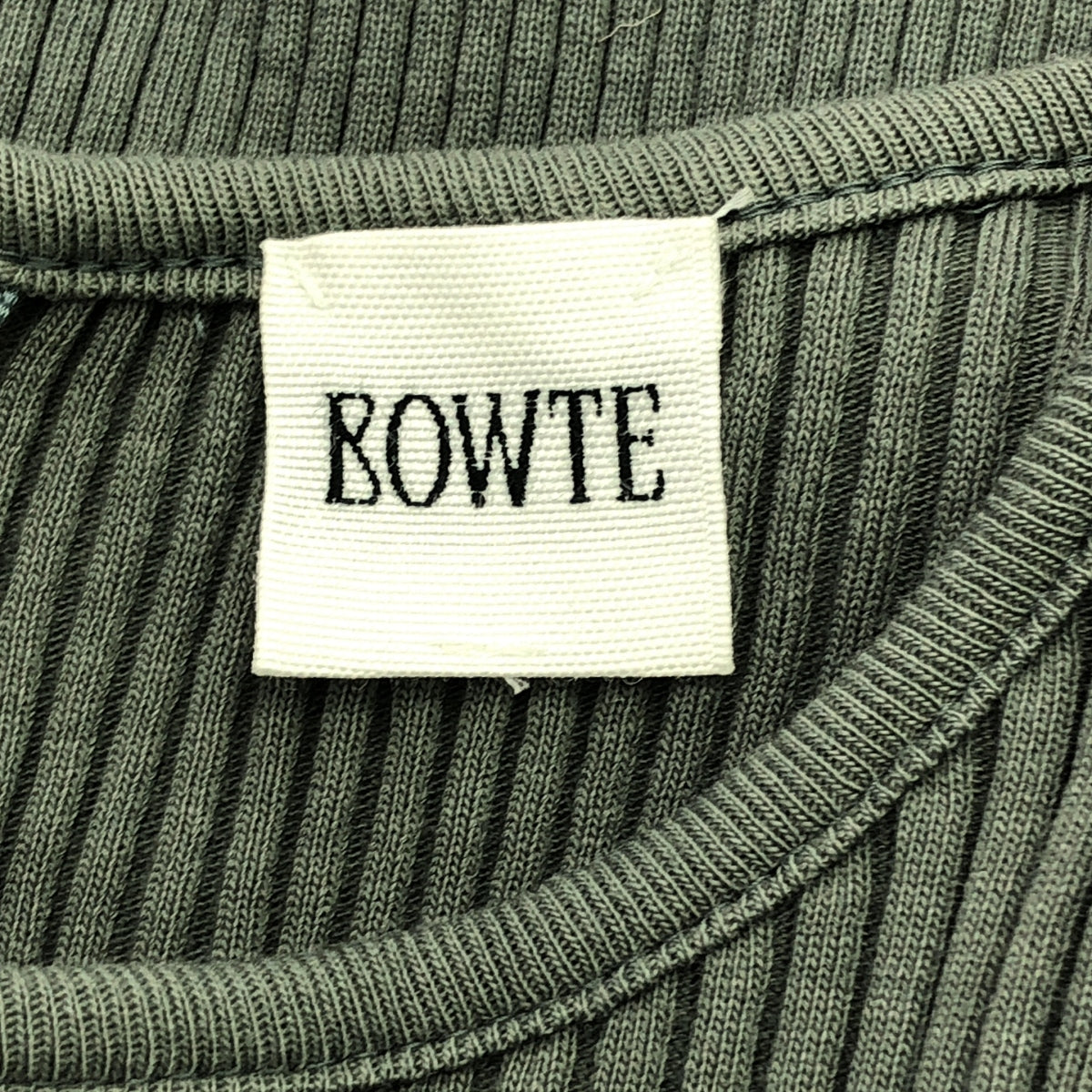 【美品】  BOWTE / バウト | 2023AW | TEREKO LONG SLEEVE テレコ ロングスリーブ プルオーバー カットソー | グリーン | レディース