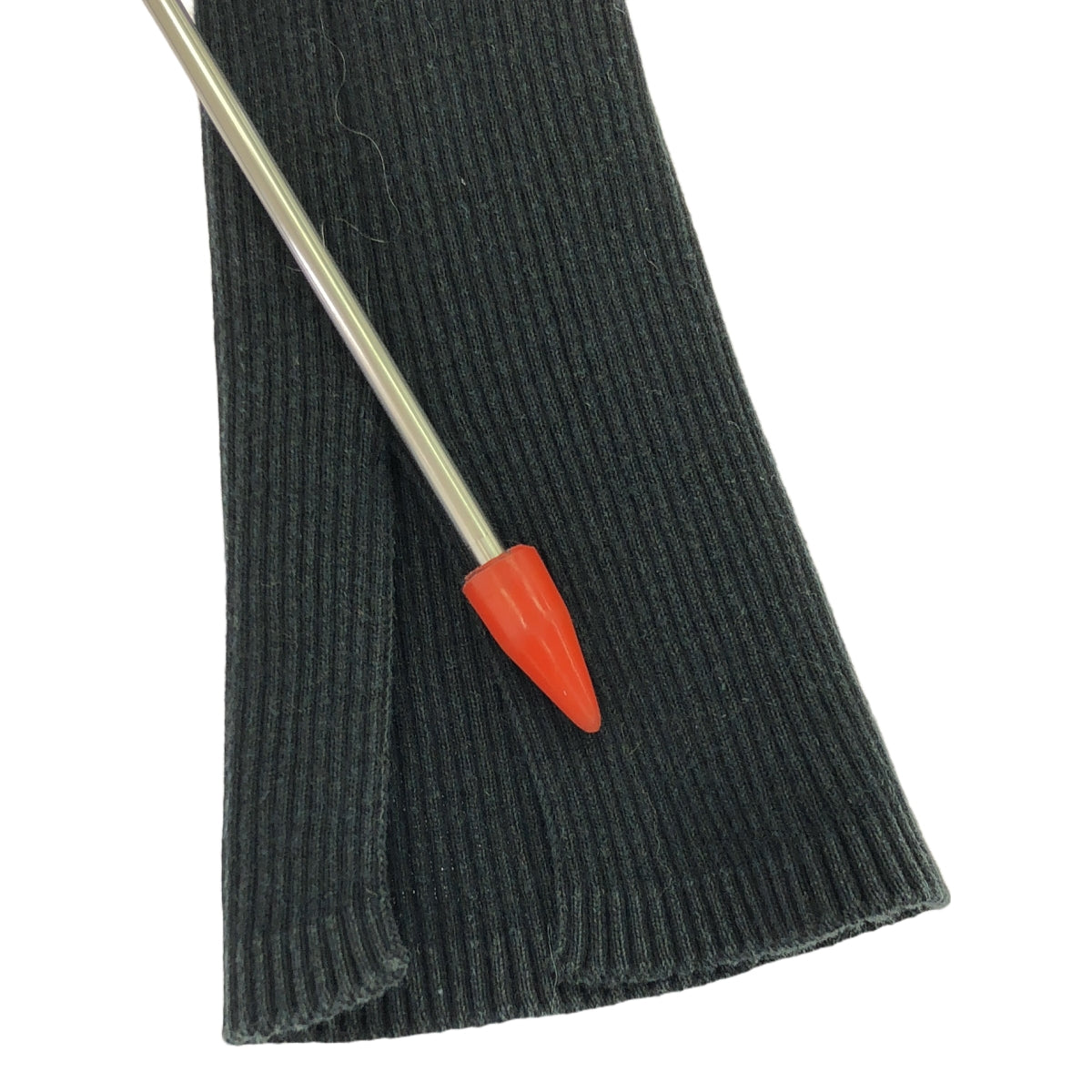 AURALEE / 오라리 | × Ron Herman 코튼 리브 니트 컷 톱 | 0 | 블랙 | 여성