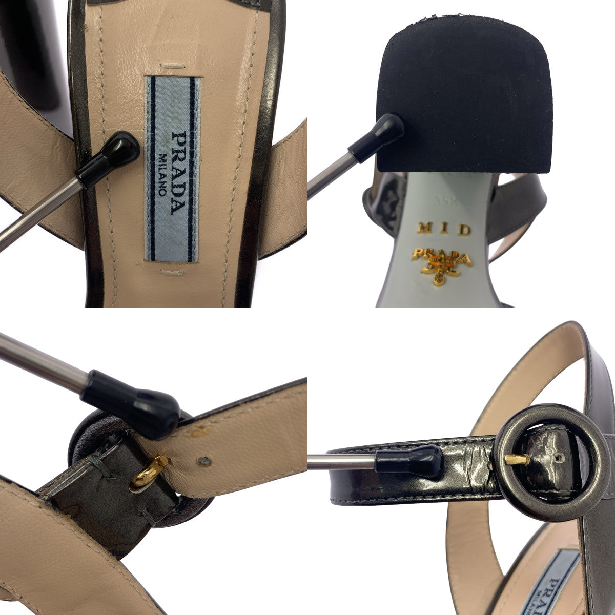 PRADA | 交叉跟帶涼鞋 | 35 1/2 | 女款