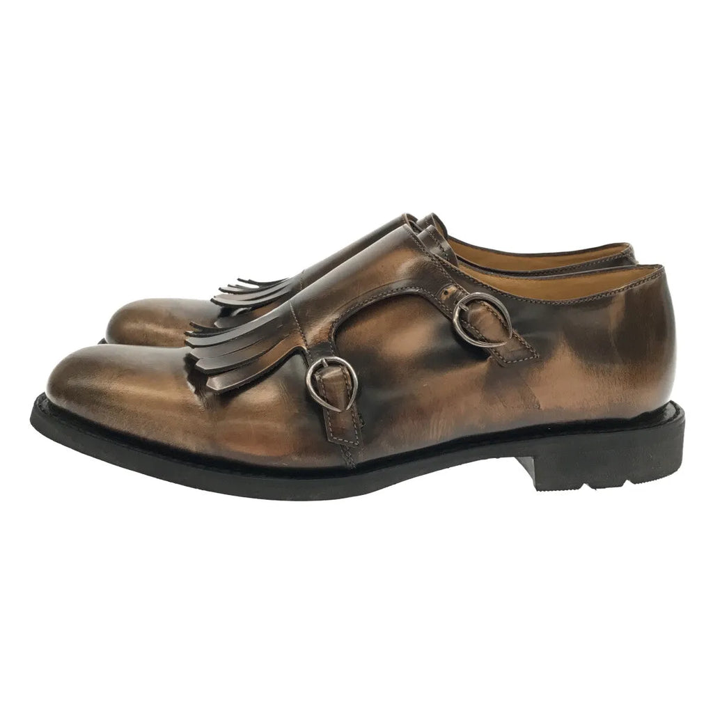 【美品】  EMERAUDE / エムロード | キルト ダブルモンクシューズ | 5 1/2 | ブラウン | レディース