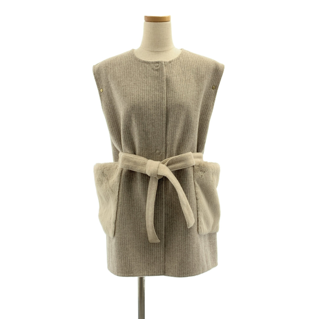 SEVEN TEN by MIHO KAWAHITO | 雙面三穿皮草馬甲 | XS | 女款