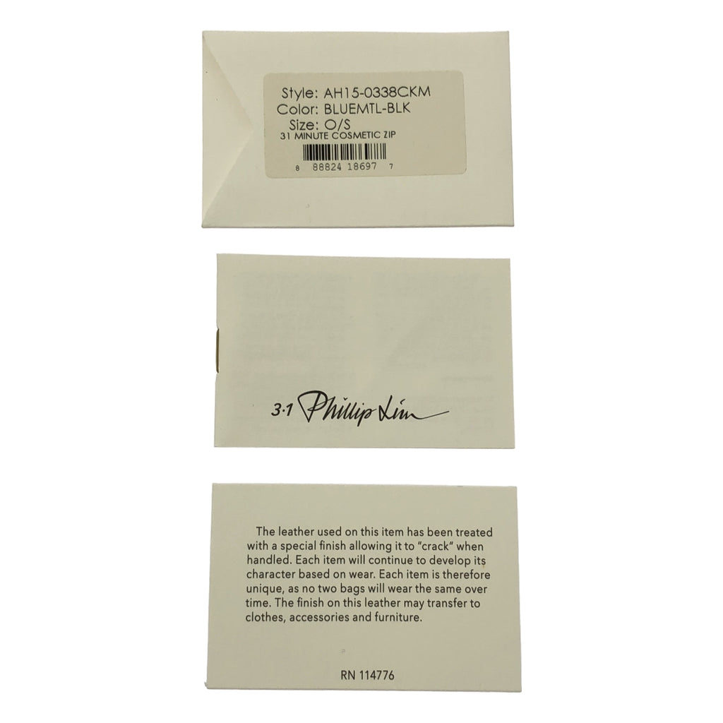 3.1 Phillip Lim / スリーワンフィリップリム | MINUTE COSMETIC ZIP 2トーン クラッチバッグ |