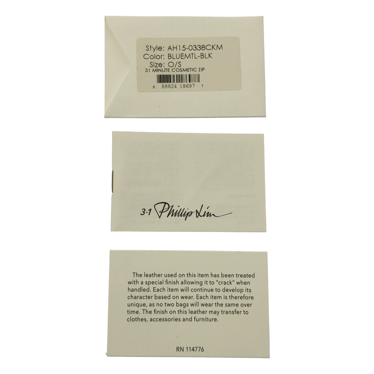 3.1 Phillip Lim / スリーワンフィリップリム | MINUTE COSMETIC ZIP 2トーン クラッチバッグ |