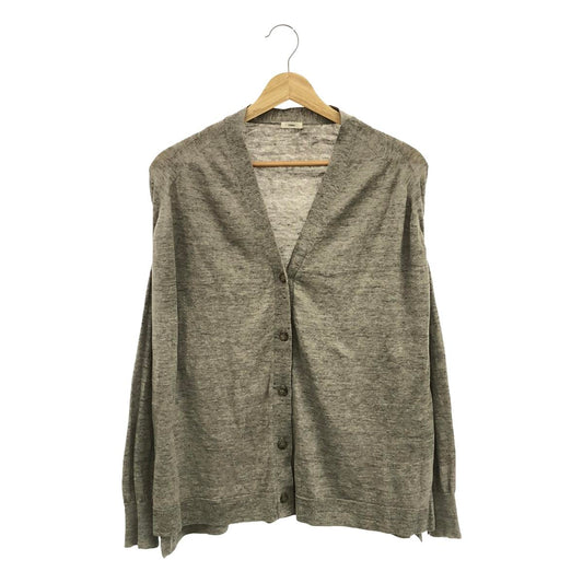 IENA | 2022SS | Pasha Linen Cotton Wide V-Neck Cardigan | F | Gray | Women's