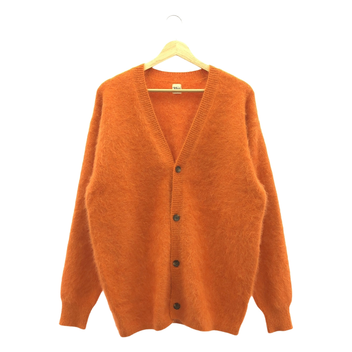 【미품】 Ron Herman / 론하만 | Raccoon Knit Cardigan 라쿤 가디건 | S | 오렌지 | 남성