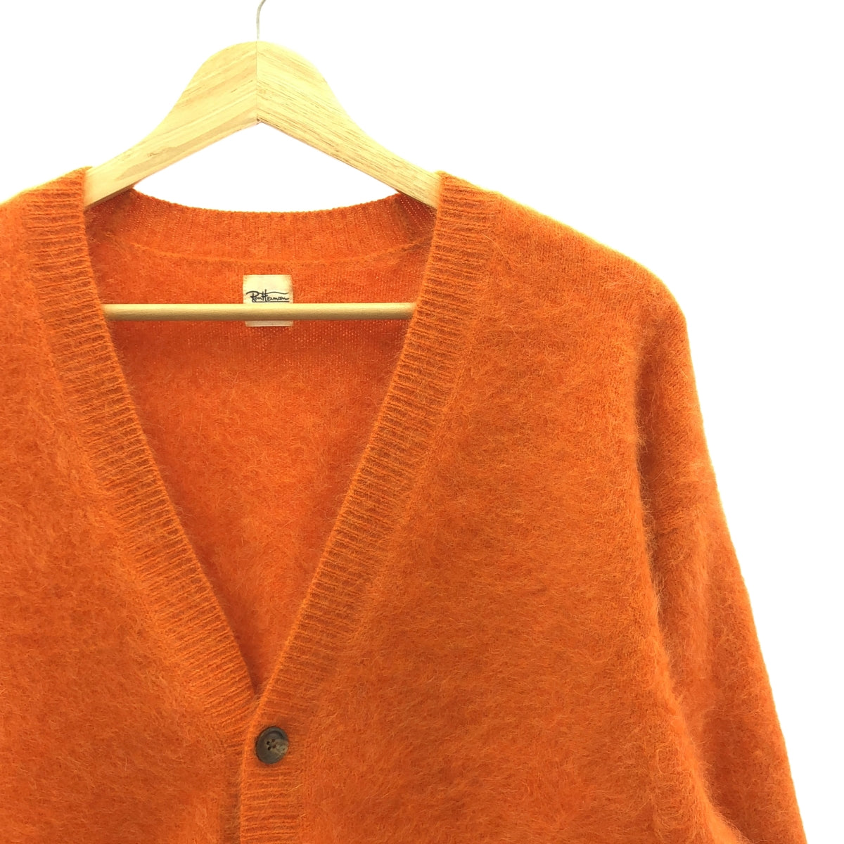 【미품】 Ron Herman / 론하만 | Raccoon Knit Cardigan 라쿤 가디건 | S | 오렌지 | 남성