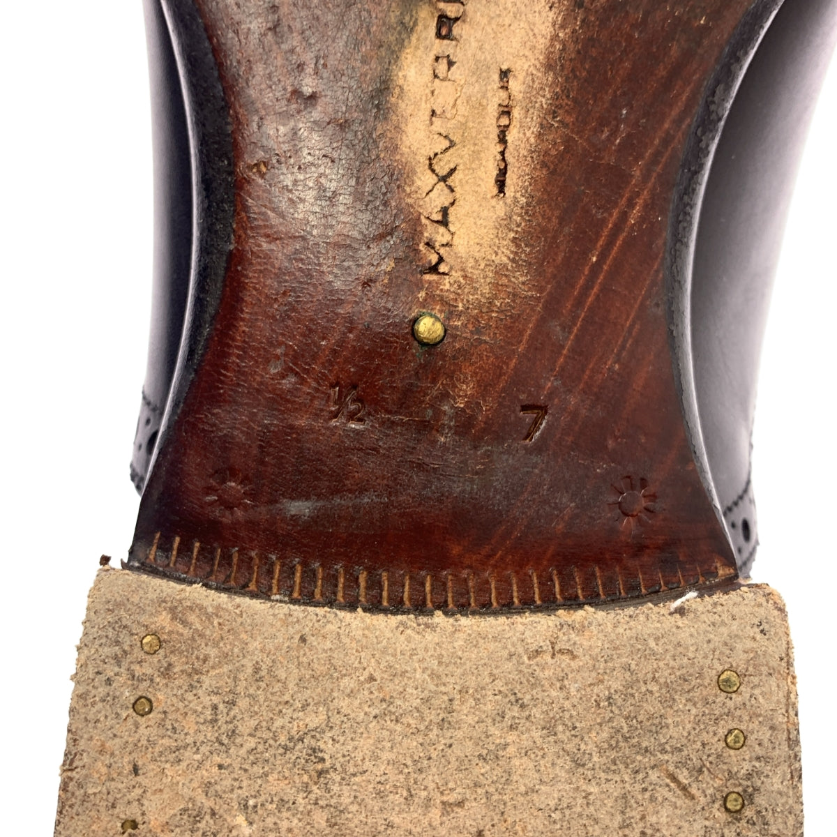 MAXVERRE / マックスヴェッレ | レザー レースアップ ドレスシューズ | 7.5 | メンズ