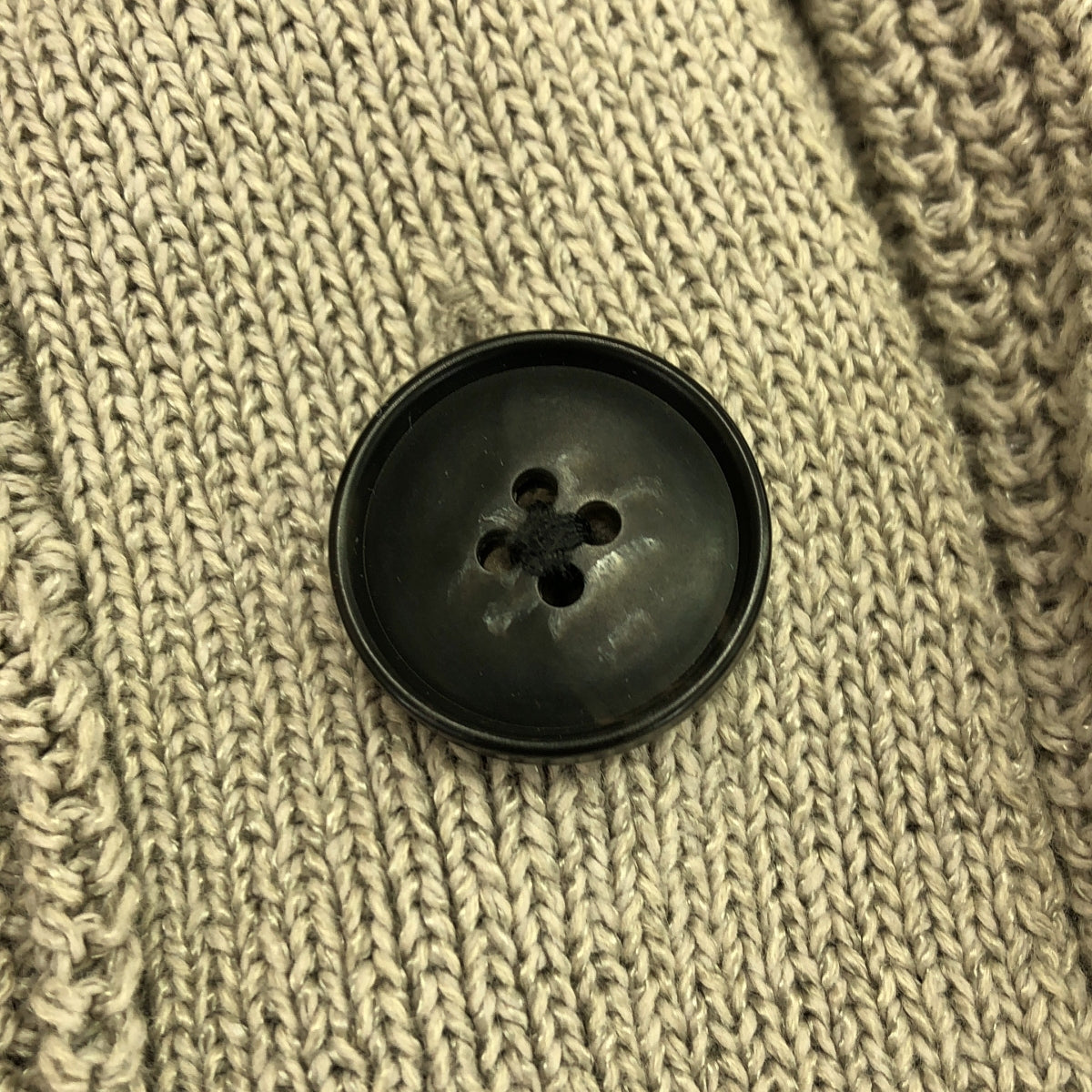 N.O.R.C / ノーク | 片畦ニットVネックカーディガン | 1 | ベージュ | レディース