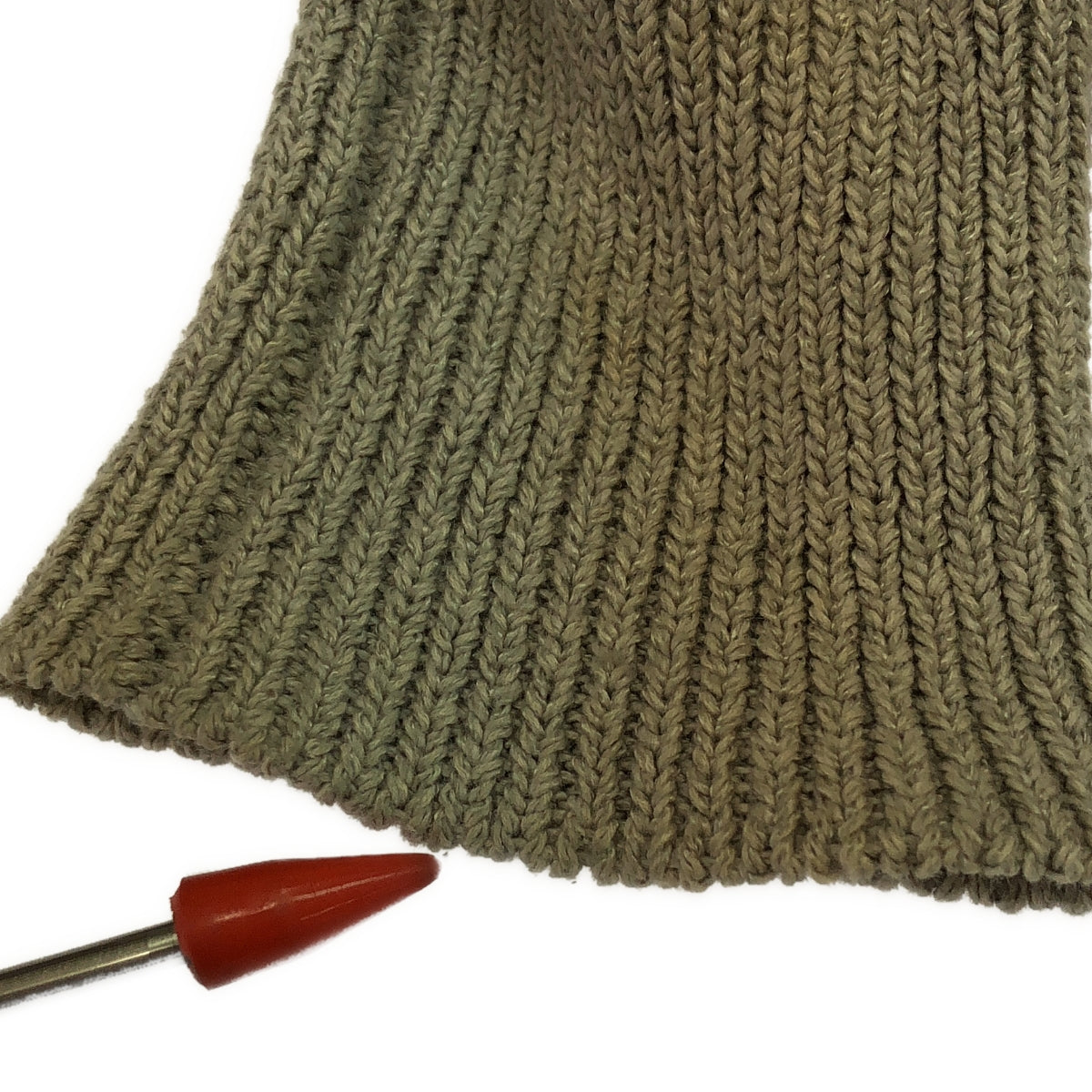 N.O.R.C / ノーク | 片畦ニットVネックカーディガン | 1 | ベージュ | レディース