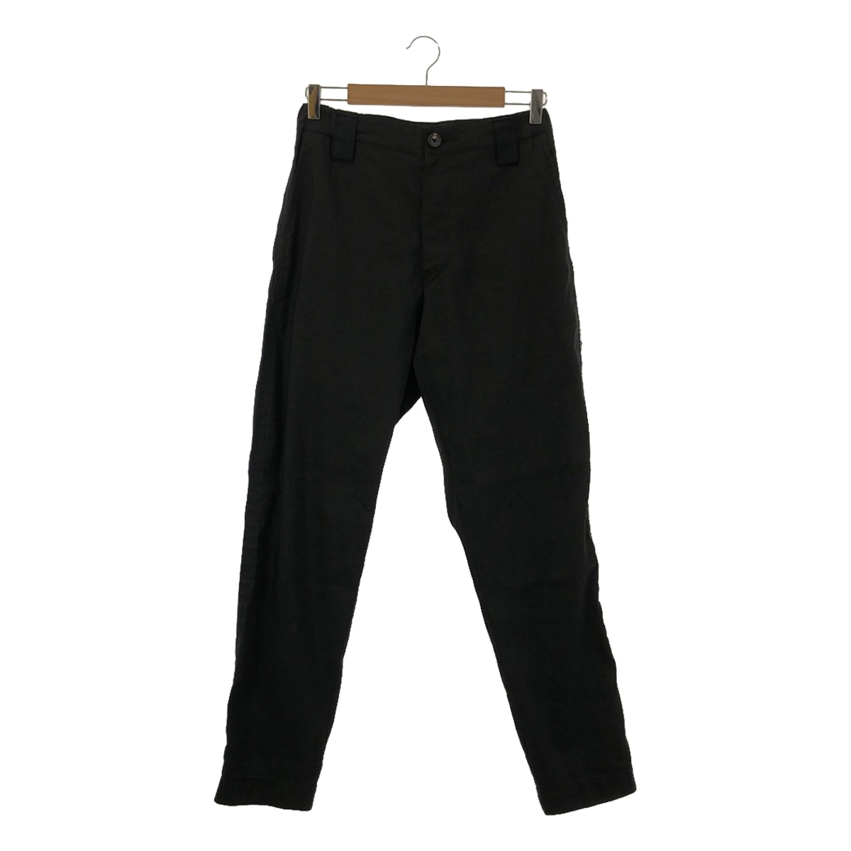 [Good Condition] Ziggy Chen | Linen Sideline Slacks Pants | Size 48 | Black | Men's