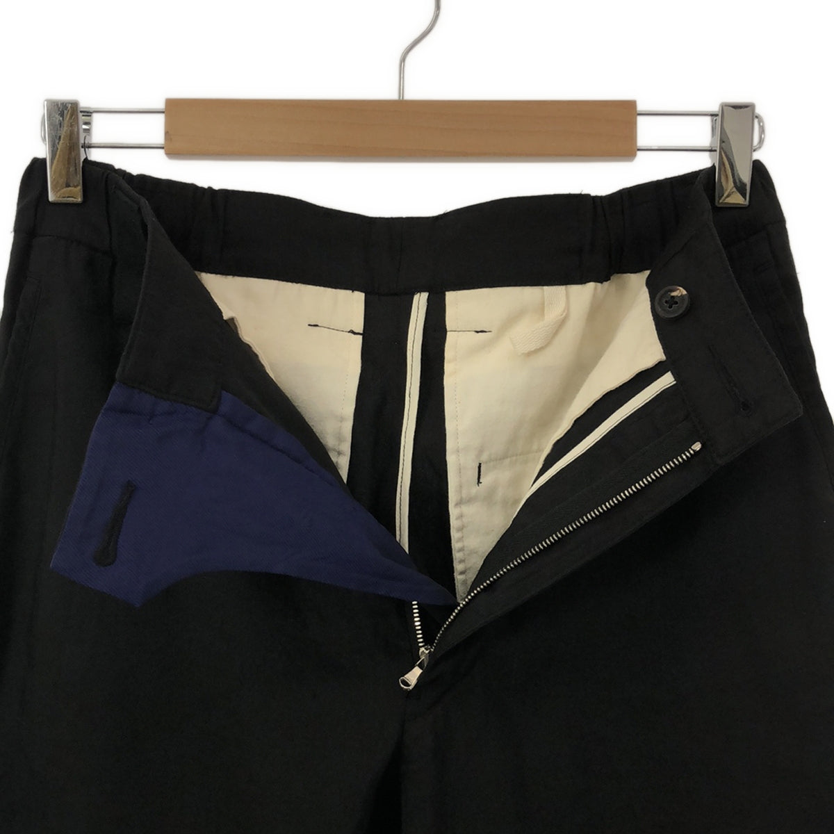 [Good Condition] Ziggy Chen | Linen Sideline Slacks Pants | Size 48 | Black | Men's